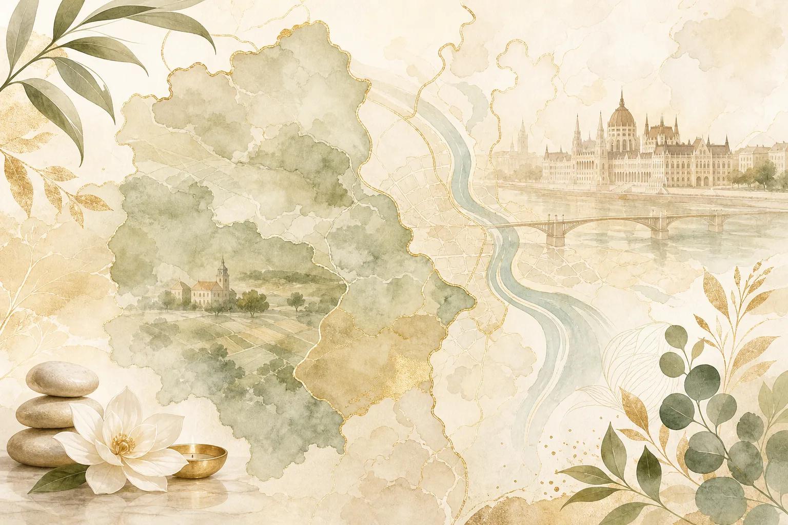 Helyszínek térkép-hangulat — Budapest, Fejér és Pest megye biorezonancia